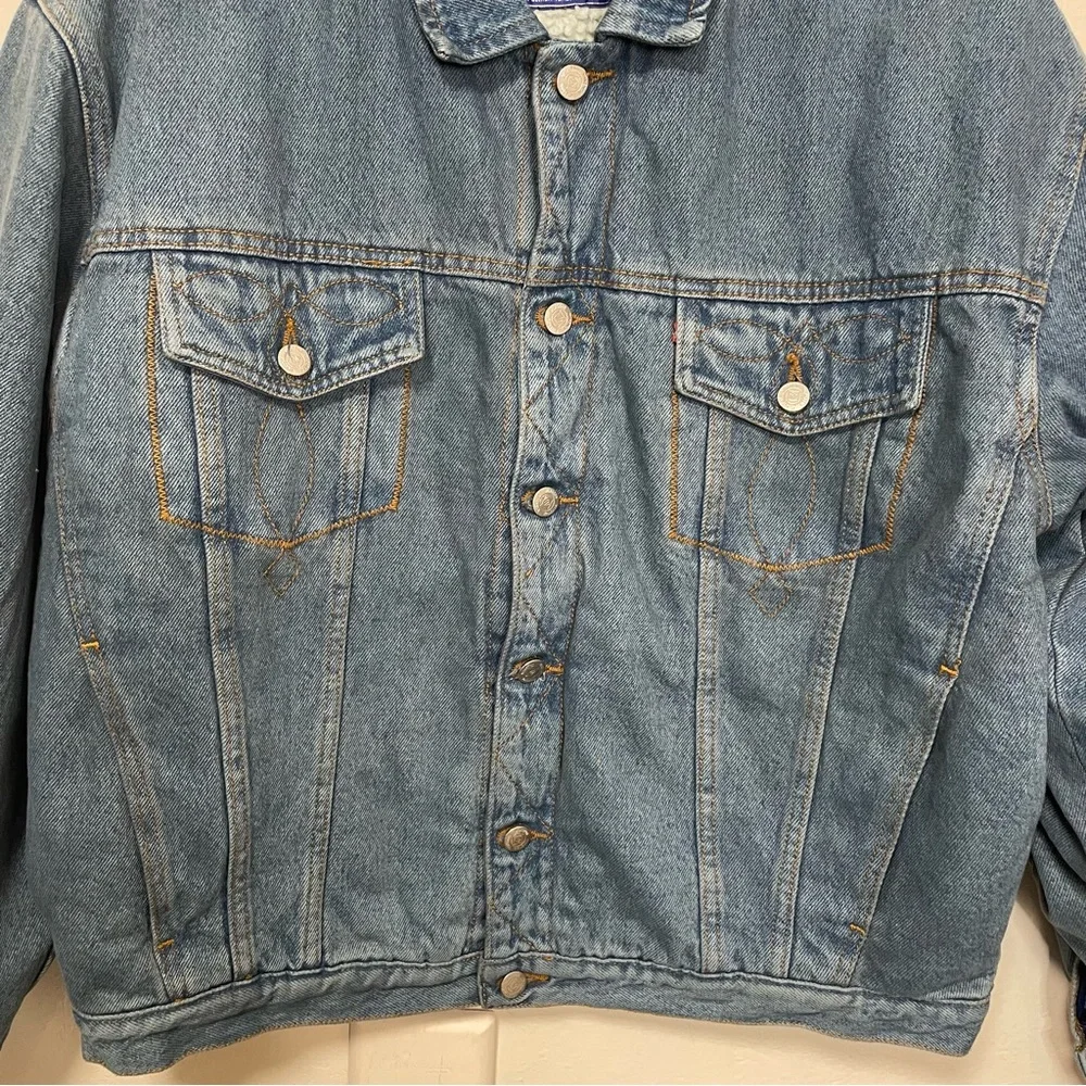 Authentic National Outfitters Vintage Sherpa Denim Jacket